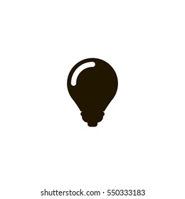 bulb icon. sign design