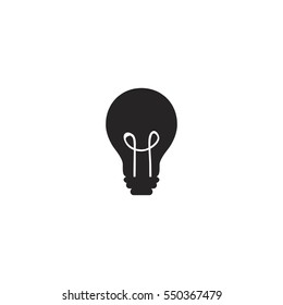 bulb icon. sign design