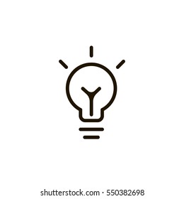 bulb icon. sign design