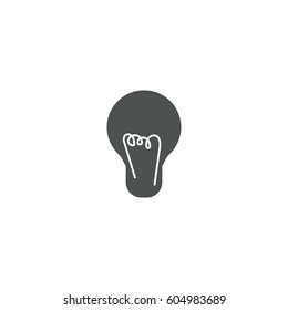bulb icon. sign design