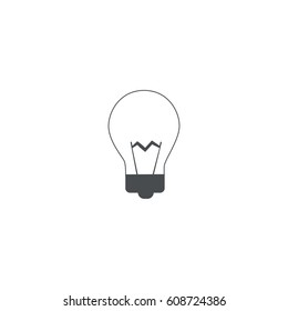 bulb icon. sign design
