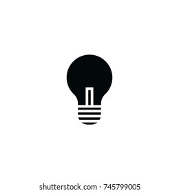 bulb icon. sign design