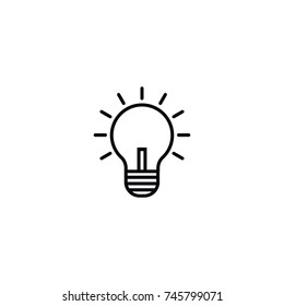 bulb icon. sign design