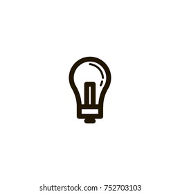 bulb icon. sign design