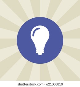 bulb icon. sign design. background