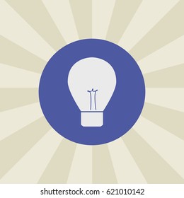 bulb icon. sign design. background