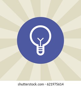 bulb icon. sign design. background