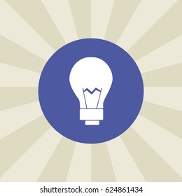 bulb icon. sign design. background