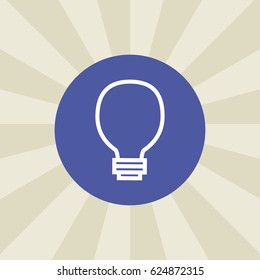 bulb icon. sign design. background