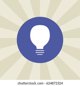 bulb icon. sign design. background
