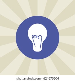 bulb icon. sign design. background