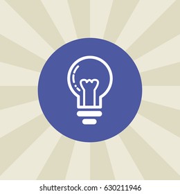 bulb icon. sign design. background
