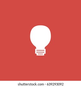 bulb icon. sign design. red background