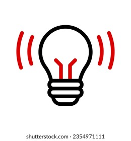 Bulb icon. sign for mobile concept and web design. vector illustration