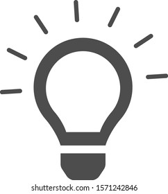 bulb icon or sign and bulb symbol vector