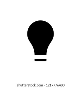 bulb icon. Simple glyph vector of web set for UI and UX, website or mobile application