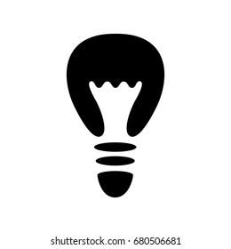 Bulb icon. Simple light bulb image. Vector Illustration 
