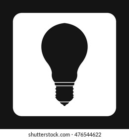 Bulb icon in simple style on a white background