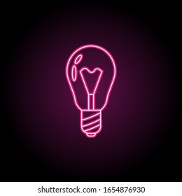 Bulb icon. Simple thin line, outline vector of banking icons for ui and ux, website or mobile application