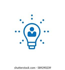 Bulb icon stock vector design