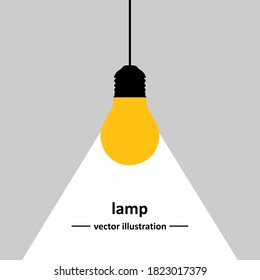 Bulb icon - Stock Vector Illustration