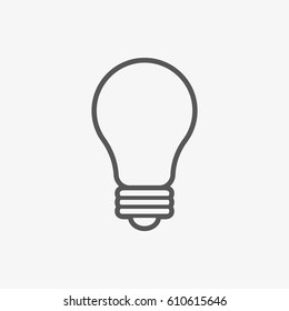 bulb icon stock vector illustration flat design