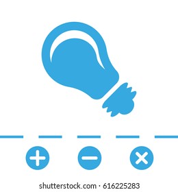 bulb icon stock vector illustration flat design