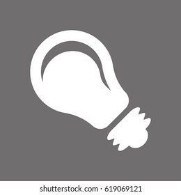 bulb icon stock vector illustration flat design