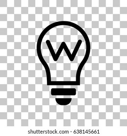 bulb icon stock vector illustration flat design