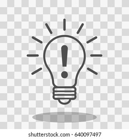 bulb icon stock vector illustration flat design