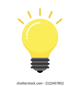 Symbol des Blumenzwiebels Design-Vektorgrafik. Die Glühbirne ist voller Ideen und kreativem Denken. Design-Vektorgrafik von Bulb-Symbolen. Energie- und Ideensymbol einzeln auf weißem Hintergrund.