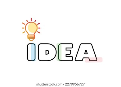vector de diseño de símbolo de icono de bombilla. La bombilla está llena de ideas y pensamiento creativo. Vector de diseño de icono de bombilla. Símbolo de energía e idea aislado en fondo blanco.