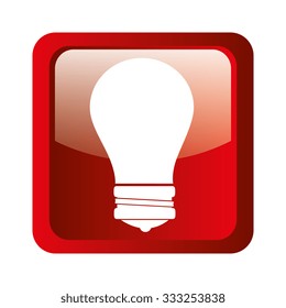 Bulb icon symbol design, vector illustration graphic