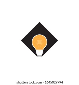 Bulb icon and symbol vector template