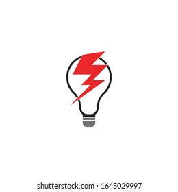 Bulb icon and symbol vector template