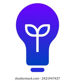 bulb icon in trendy flat style, vector icon