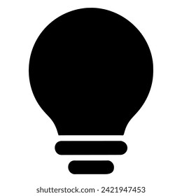 bulb icon in trendy flat style, vector icon