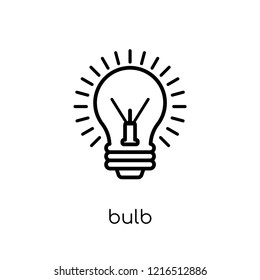 bulb icon. Trendy modern flat linear vector bulb icon on white background from thin line Success collection, outline vector illustration