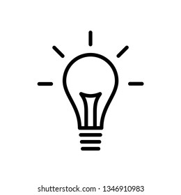 Bulb icon vector