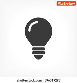 bulb icon vector