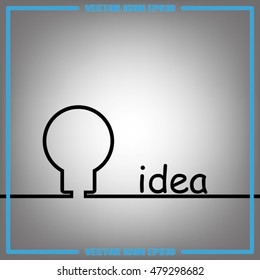 bulb icon vector