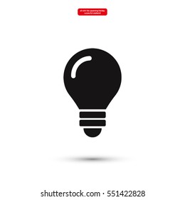 bulb icon vector