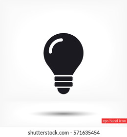 bulb icon vector
