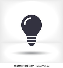 bulb icon vector