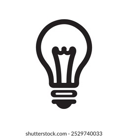 Diseño de Arte vectorial de icono de bombilla 