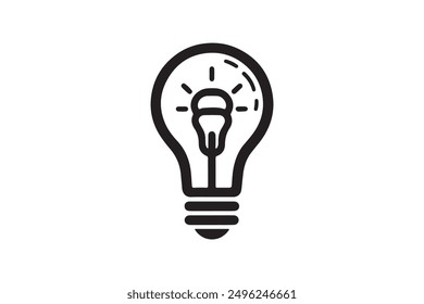 Bulb Icon Vector Art And Illustration