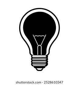 Imagen de ilustración de Arte vectorial de icono de bombilla Ideal para ideas e Ilustraciones de innovación