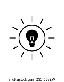 bulb icon, vector best flat icon.