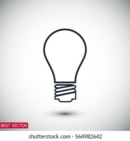 bulb icon, vector best flat icon EPS 10