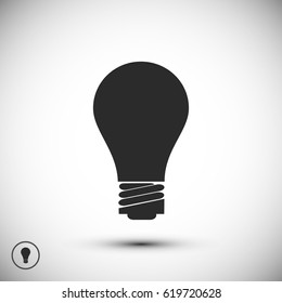 bulb icon, vector best flat icon EPS 10